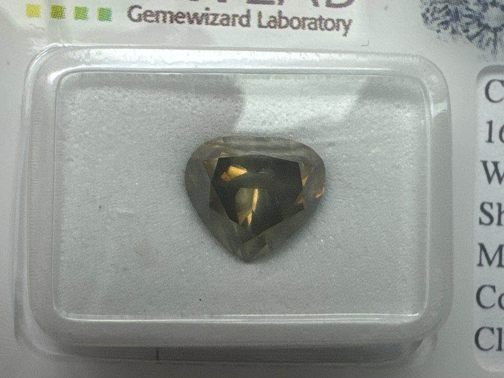 1 pcs 钻石  (天然色彩的)  - 2.32 ct - 心形 - Fancy deep 灰色 - SI2 微内含二级 - Gemewizard宝石实验室（GWLab） #3.2
