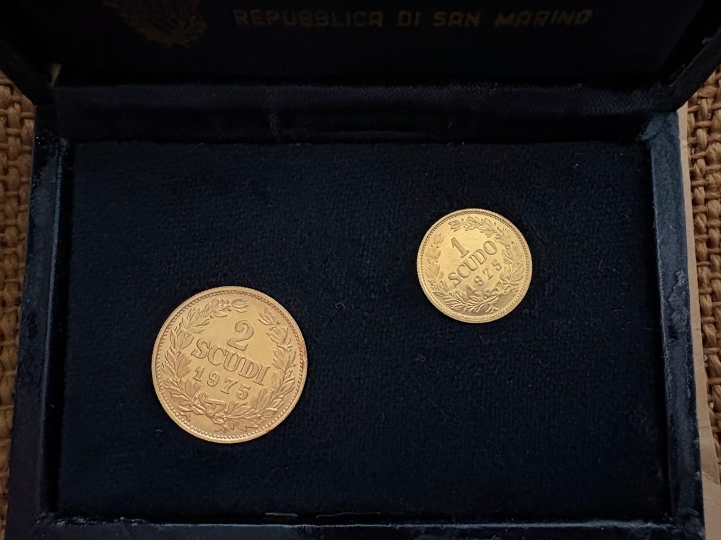 圣玛利诺. 1 Scudo / 2 Scudi 1975  (没有保留价) #1.0