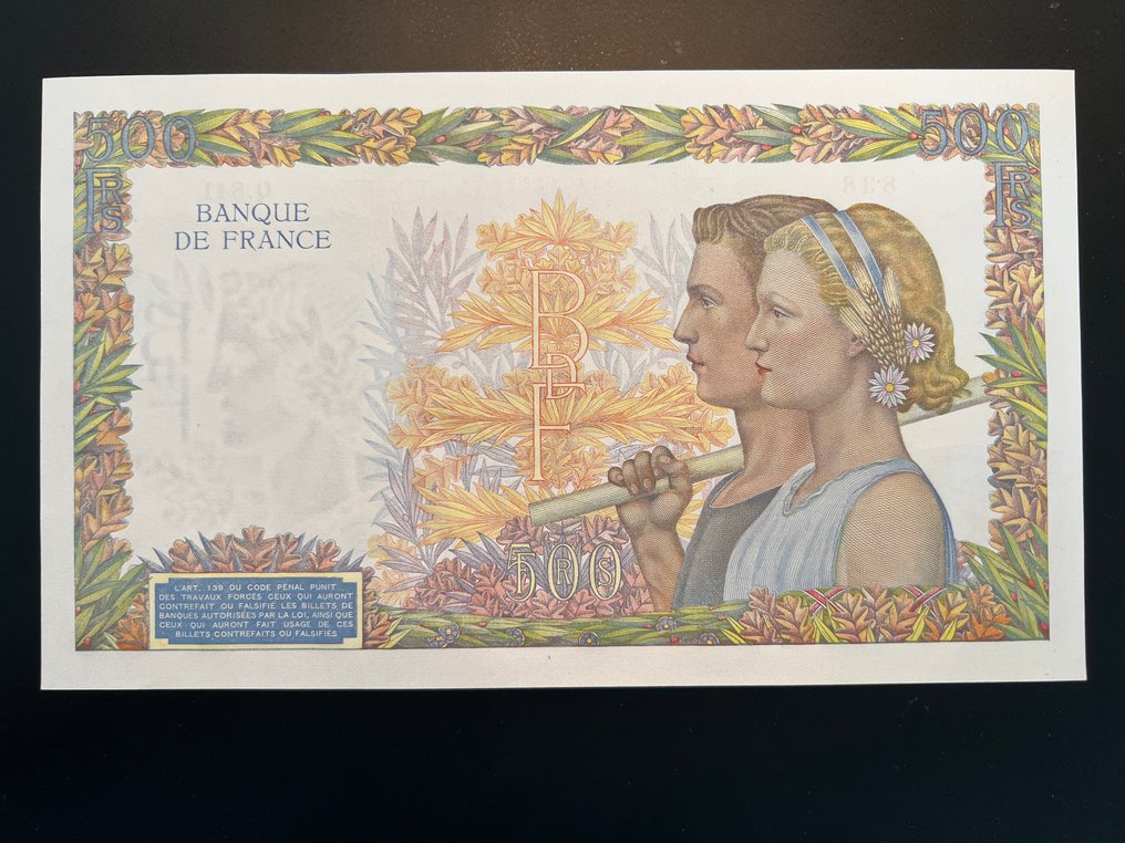 Franța. - 500 Francs - 1940 - Fayette 32-05 (Fără preț de rezervă) #4.3