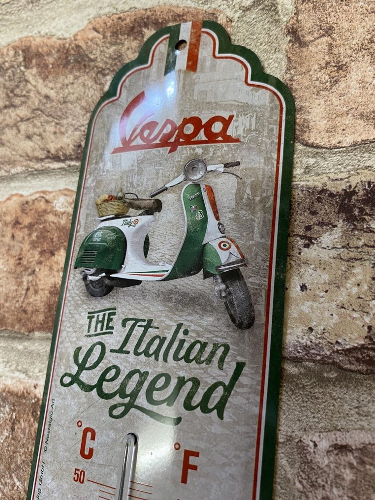 Vintage Style Piaggio Vespa Thermometer - Collectible Wall Decor - Michelin Bibendum | Michelin Man - Θερμόμετρο - Μέταλλο - Κλασική Piaggio Vespa #3.2