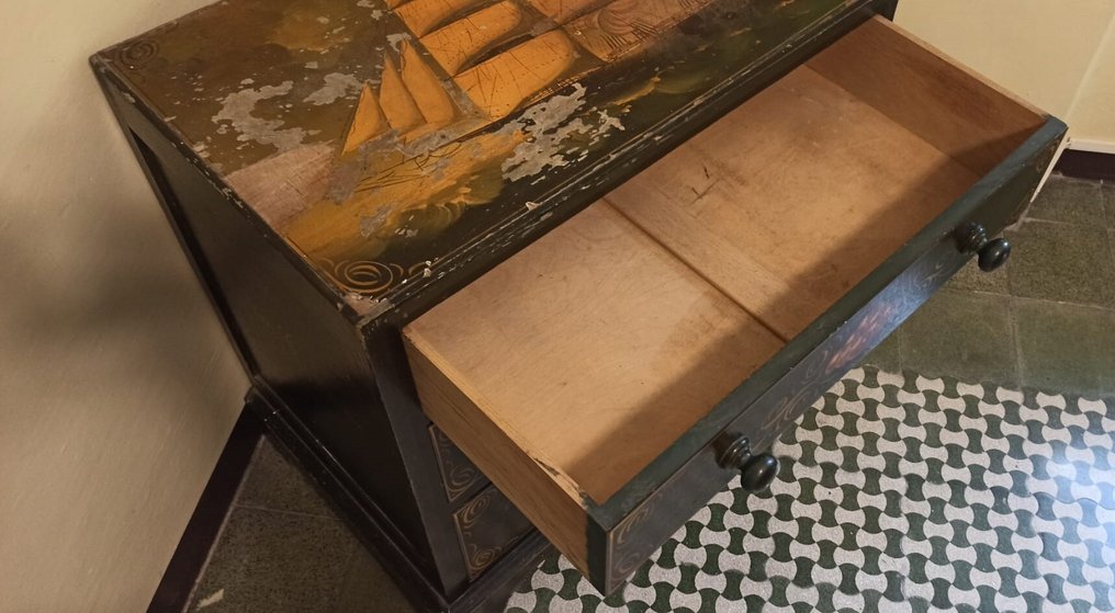 抽屉柜 - 木 - 手工装饰 #3.2