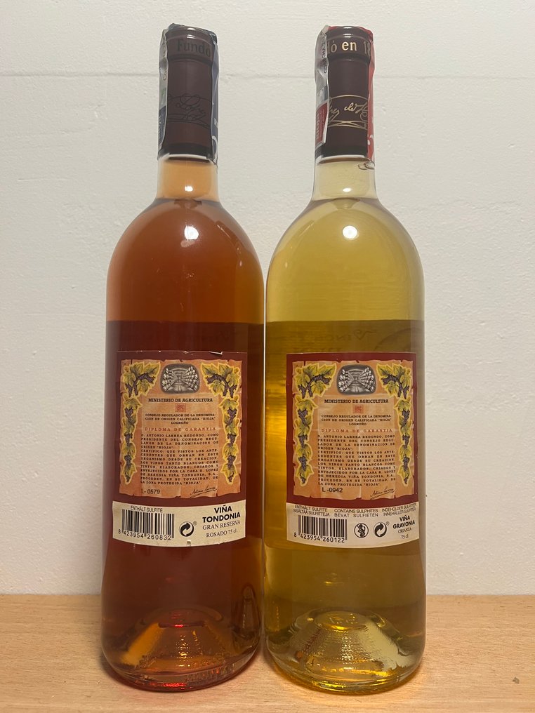 2009 R. López de Heredia, Viña Tondonia Rosado, Gran Reserva & 2014 Viña Gravonia Crianza - Rioja - 2 Bottles (0.75L) #2.1