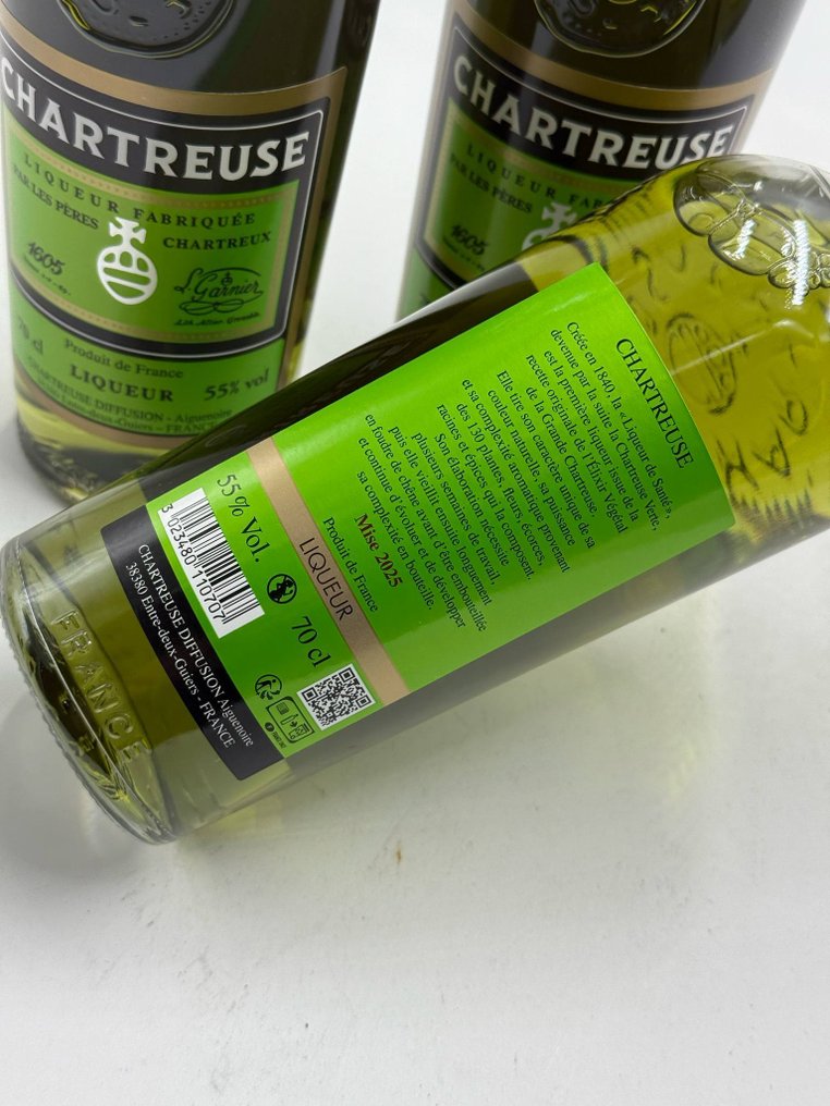 Chartreuse - Verte/Green    - b. 2025  - 70cl - 3 bottles #2.1