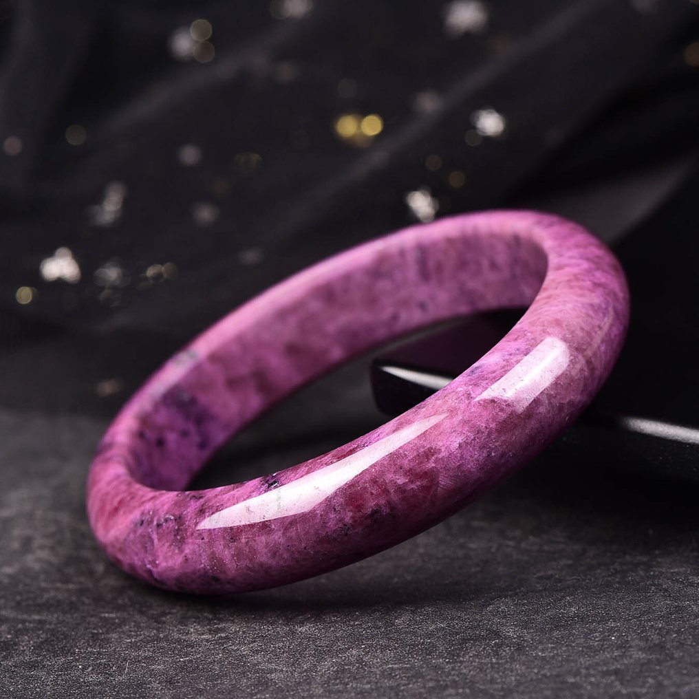 Πιστοποιημένο ALGT - Αποκλειστικό και Υψηλής Ποιότητας φυσικό ρουμπίνι βραχιόλι - Προσεκτικά κομμένο και γυαλισμένο από μια μονή πέτρα- 73.41 g #1.0