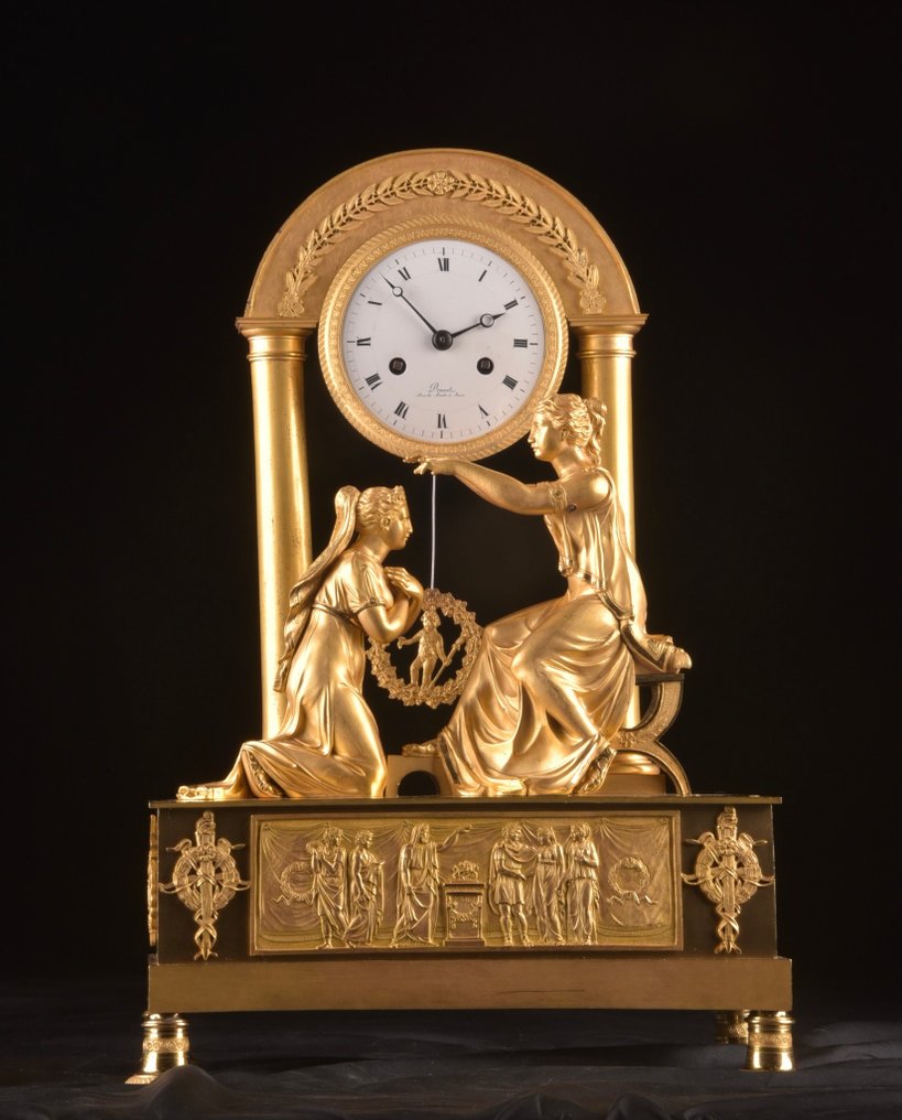 Figural mantel clock Empire - Ormolu - 1800-1850 #1.0