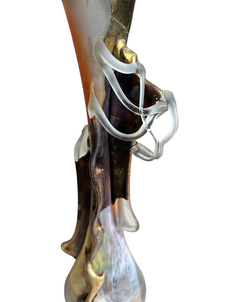 花瓶  - 玻璃, 黄铜 #1.0