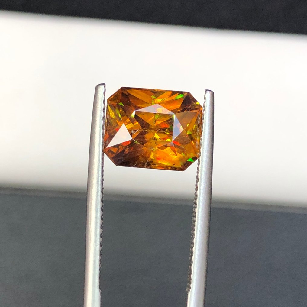 1 pcs  橙色, 棕色 榍石  - 4.23 ct - 国际有色宝石协会（ICA GemLab） - 天然的 Sphene #2.1