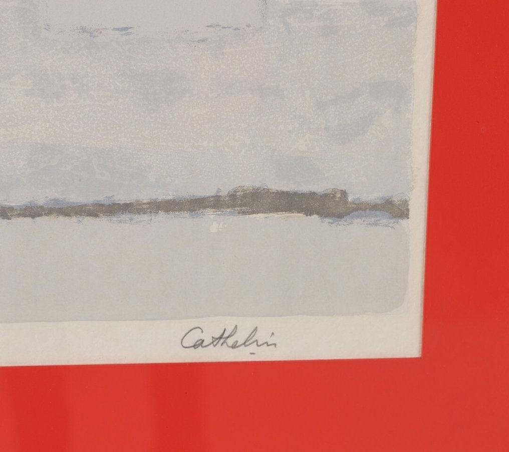 Bernard Cathalín (1919-2004) - Anémones rouges-et-bleu #4.3