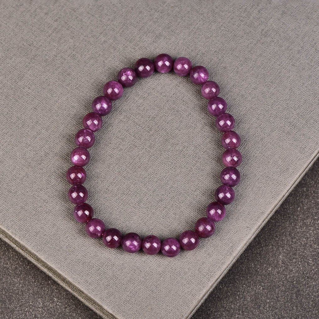 Χωρίς Απόθεμα - Πιστοποίηση ALGT - Σωληνωτός Βραχιόλι με Υψηλής Ποιότητας Φυσική Ρουμπί Τέλεια Συγχώνευση της Φυσικής Ομορφιάς και της Τεχνίτη- 19.66 g #3.2