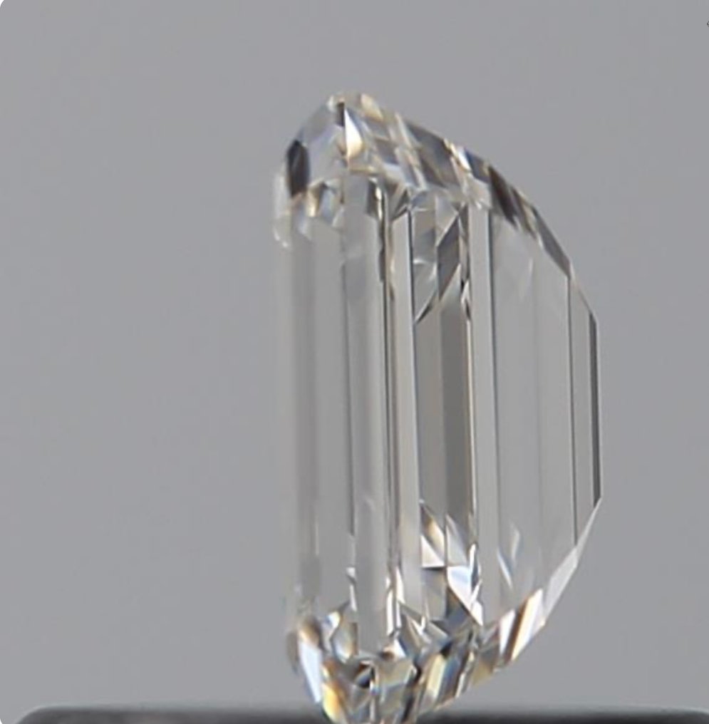 1 pcs Diamante  (Naturale)  - 0.51 ct - Smeraldo - E - IF - Gemological Institute of America (GIA) - Esatto Esatto #2.1