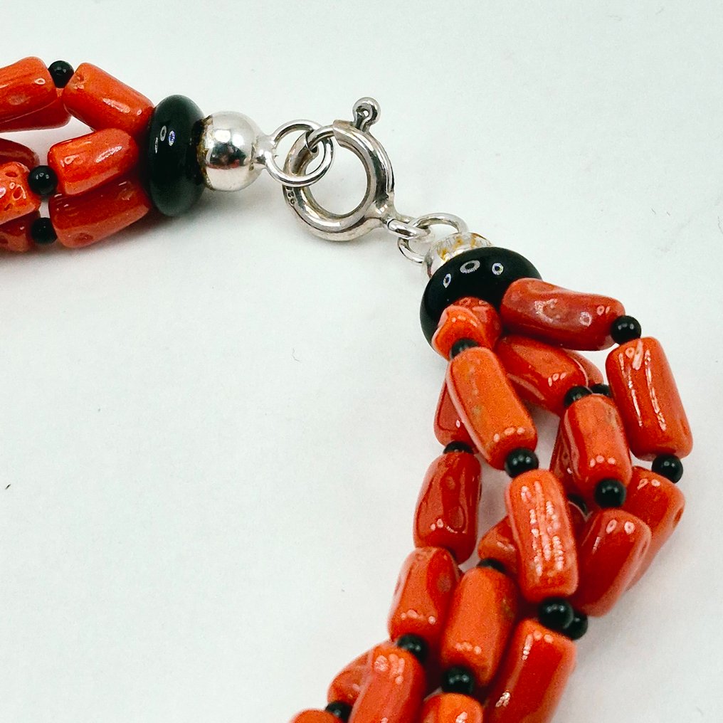 Corallo di sangue - Argento - Bracciale - CORALLO MEDITERRANEO #3.2