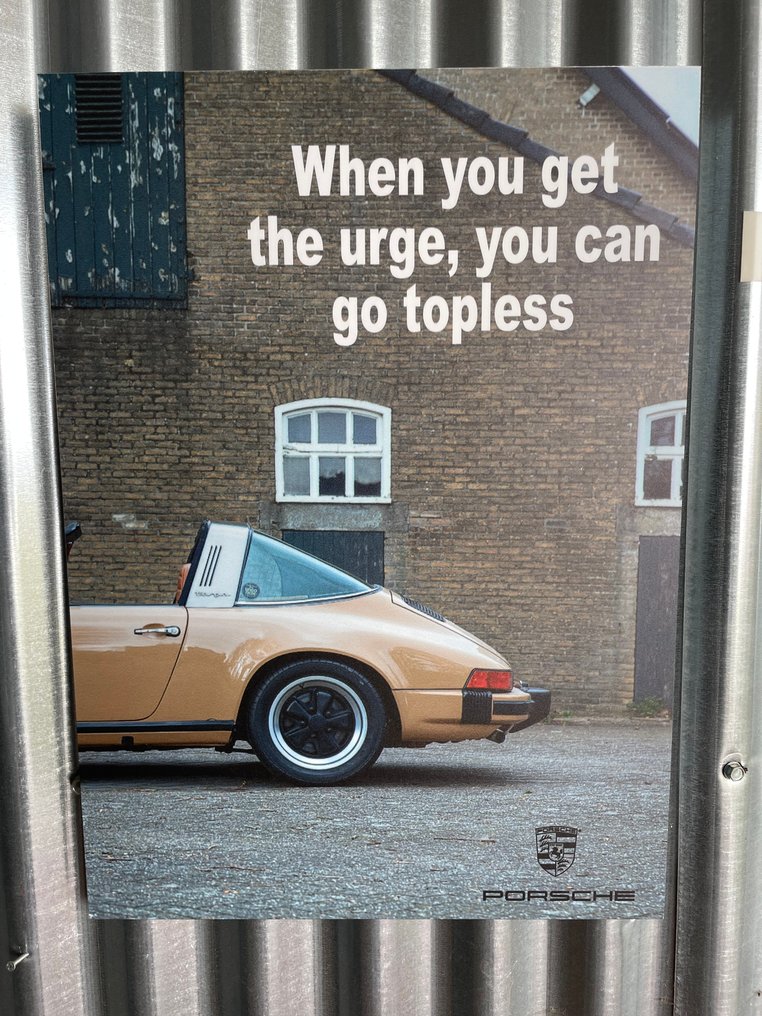 铝广告海报 - Porsche - 911 Targa - NO ENVIO A CANARIAS #1.0