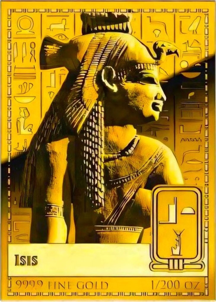 乍得. 5000 Francs CFA Déesse ISIS, 1/200 Oz  (没有保留价) #1.0