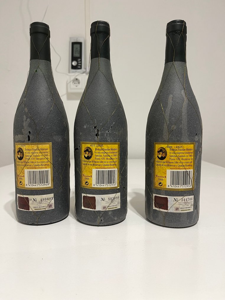 1994 & 1995 Bodegas Faustino I - Rioja Gran Reserva - 3 Bottles (0.75L) #2.1