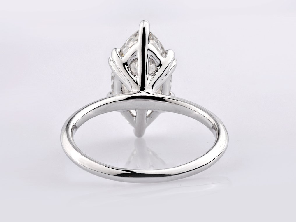 Δαχτυλίδι - 14 καράτια Λευκός χρυσός -  3.04ct. tw. Διαμάντι (Εργαστηριακής καλλιέργειας) #2.1