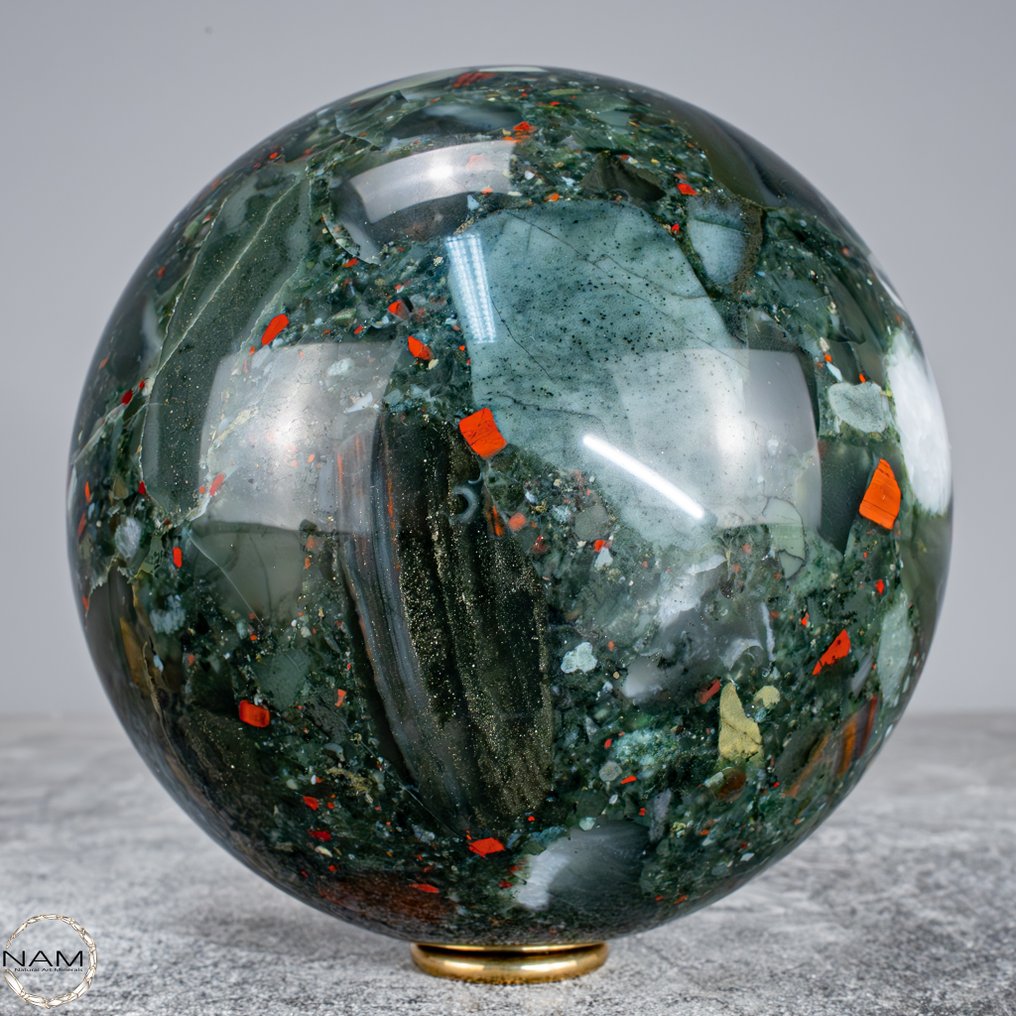 Πολύ σπάνιο αμαζόλιθος πρώτης ποιότητας Δράκου. Σφαίρα από την Αφρική- 2463.25 g #4.3