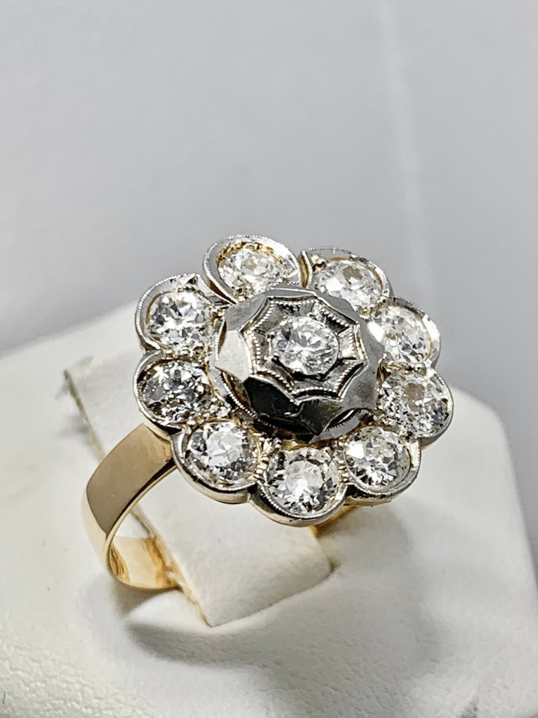 Pala Diamond - Statement gyűrű - 18 kt. Fehér arany, Sárga arany -  2.40ct. tw. Gyémánt (Természetes)  - Csodálatos gyűrű #1.0