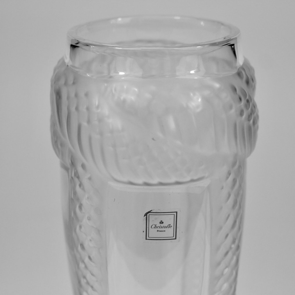 Christofle - 花瓶  - 水晶 - 蛇纹花瓶 #4.3