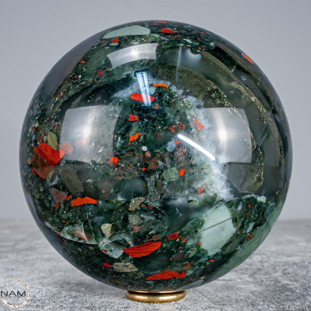 Πολύ σπάνιο αμαζόλιθος πρώτης ποιότητας Δράκου. Σφαίρα από την Αφρική- 2463.25 g #1.0