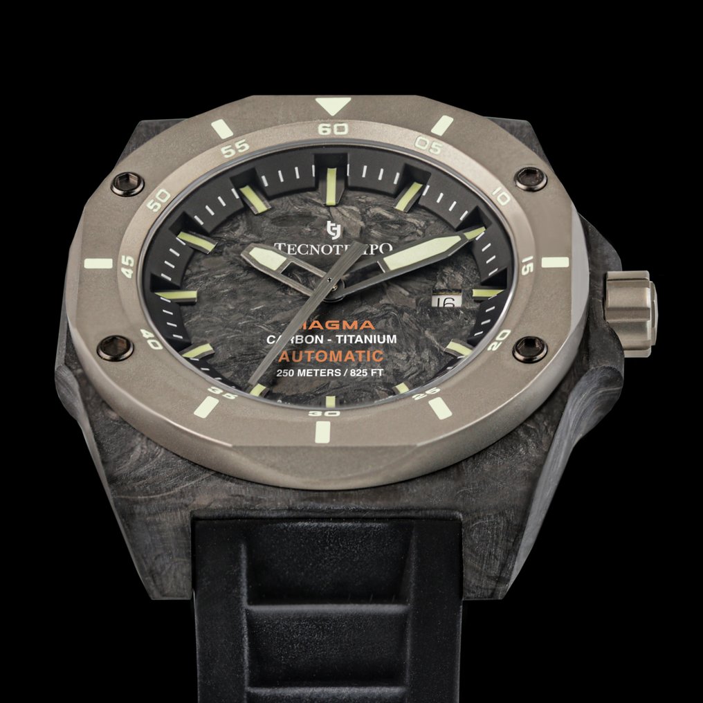 Tecnotempo - "MAGMA" - Forged Carbon & Titanium 250M - Automatic Swiss Movt - Limited Edition - χωρίς τιμή ασφαλείας - TT.250MG.C - Άνδρες - 2020+ #2.1