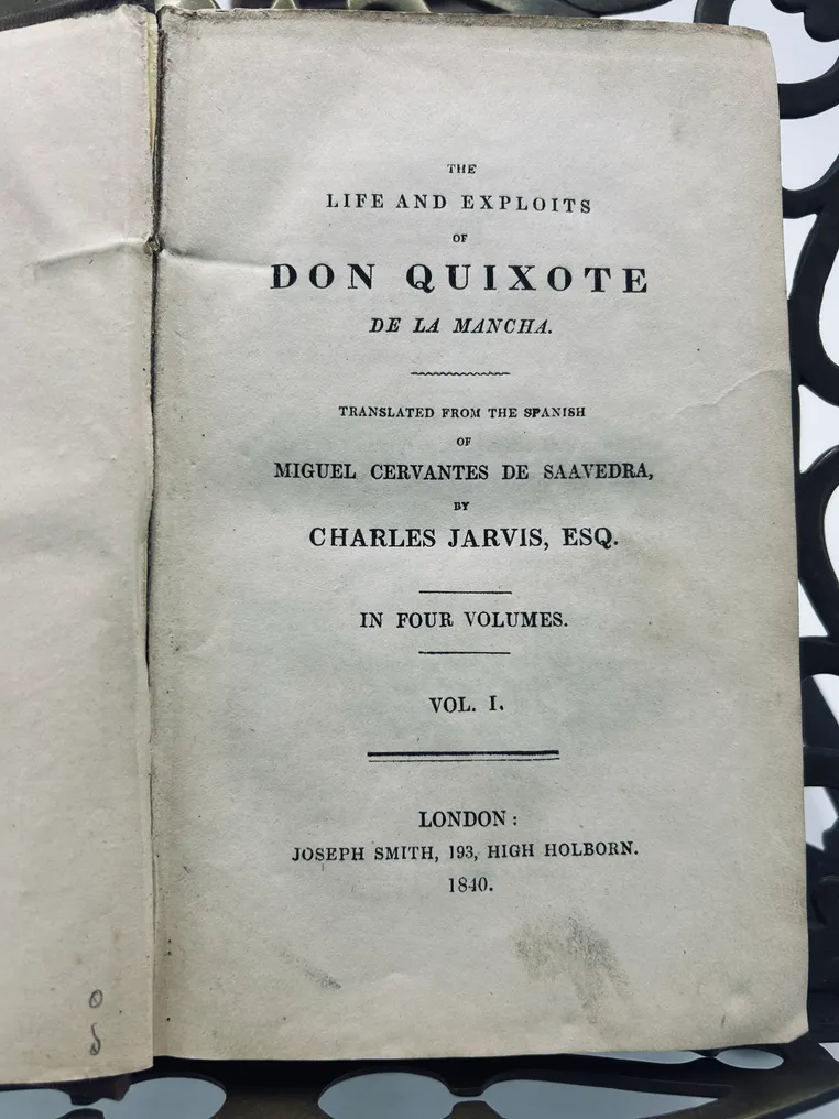 Miguel de Cervantes Saavedra - The Life and Exploits of Don Quixote de la Mancha. - 1840 #1.0