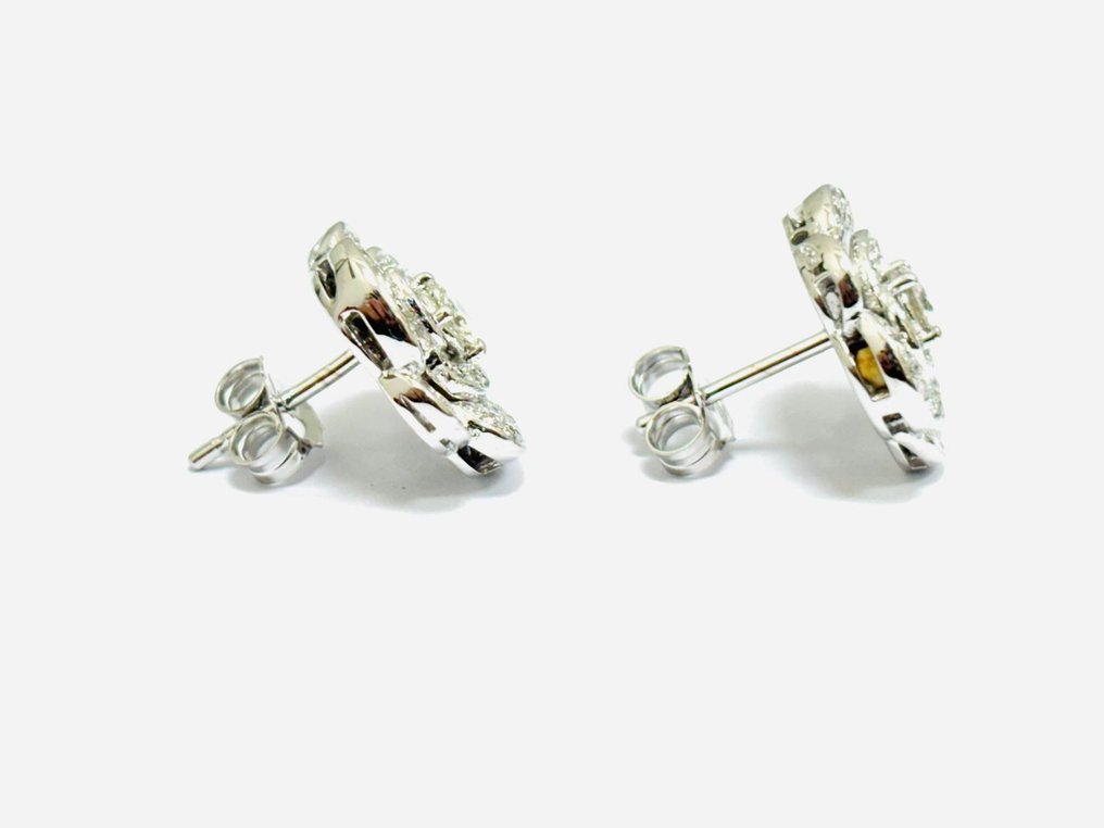 Σκουλαρίκια - 18 καράτια Λευκός χρυσός -  2.35ct. tw. Διαμάντι (Φυσικό)  - Κατασκευασμένο στην Ιταλία #4.3