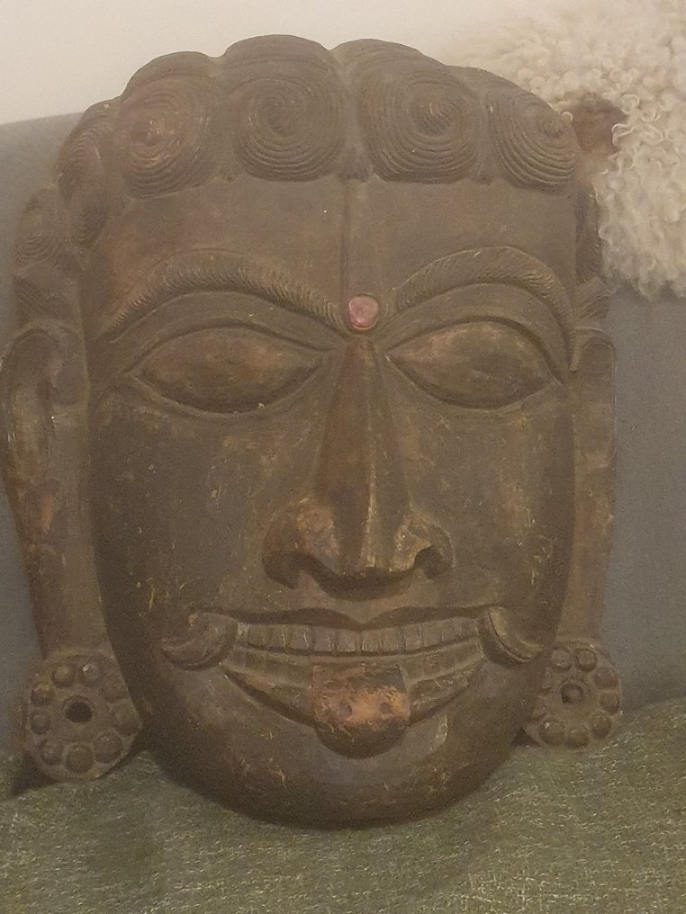 Masker af gudinden Durga - Træ - Nepal - Andet halve af det 20. århundrede #1.0
