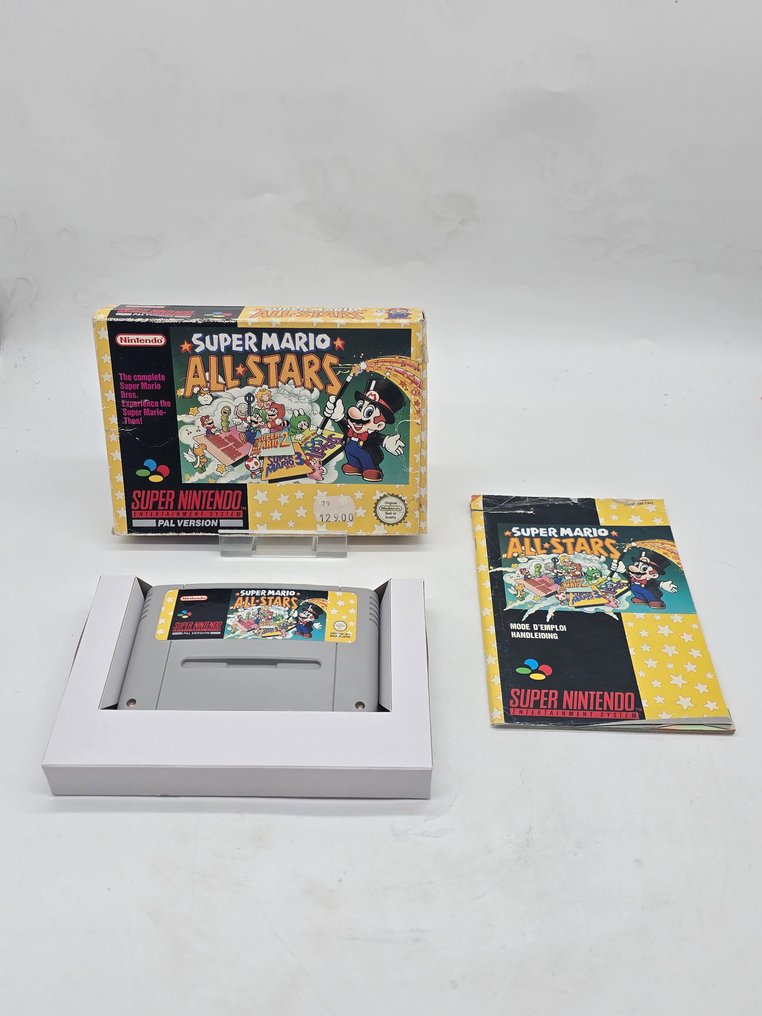 Nintendo - Snes - Super Nintendo - Mario All-Stars First edition - UKV EDITION -Extremely Rare -  black Nintendo - Video game - In original box #1.0