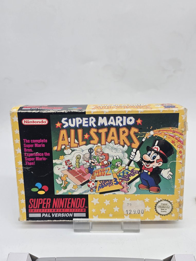 Nintendo - Snes - Super Nintendo - Mario All-Stars First edition - UKV EDITION -Extremely Rare -  black Nintendo - Video game - In original box #4.3