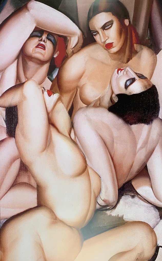 Tamara de Lempicka (after) - Group de Quarter Nus - XXL Artprint - 139 x 85 cm #1.0