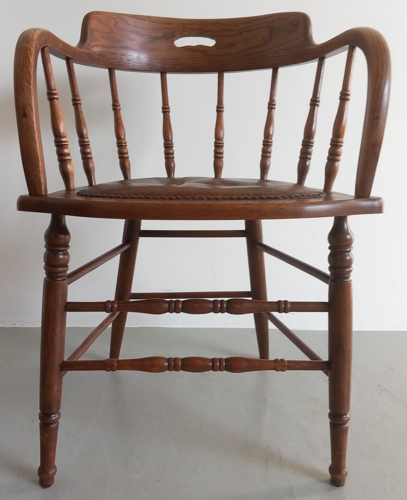 Irodai szék - Tölgy, Bőr #1.0