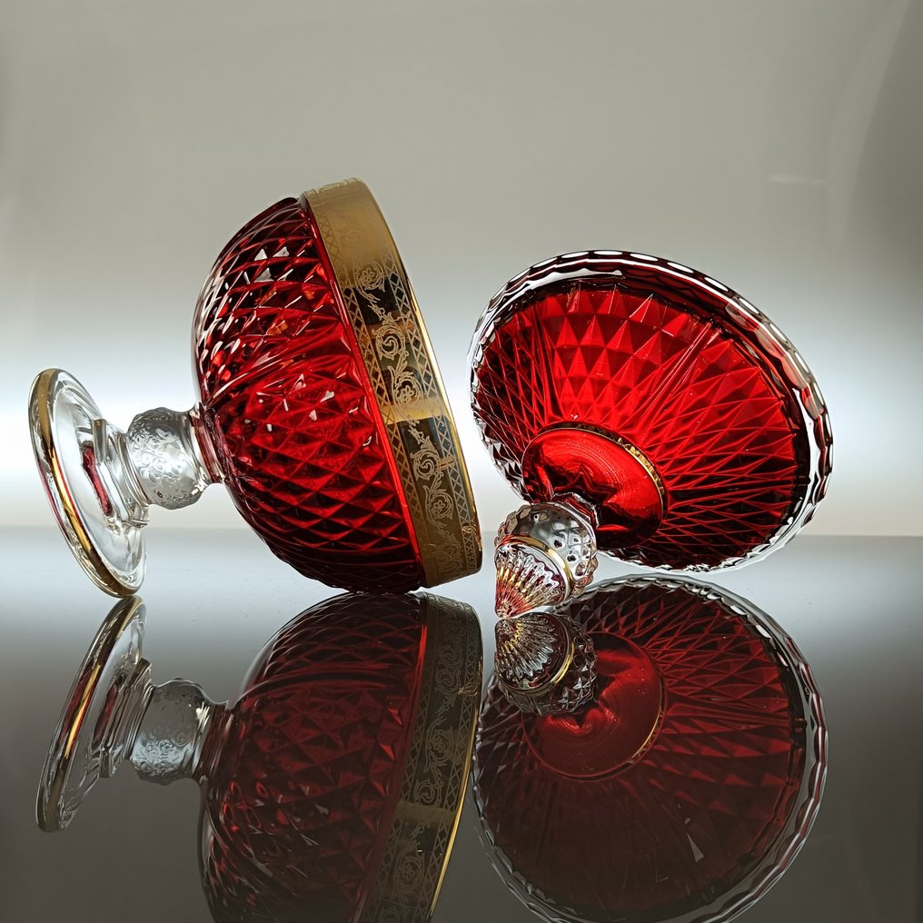 Secoloventesimo - Κουτί μπισκότων - Χρυσός 24 καρατίων - Κόκκινο LOW Χρυσό κουτί γλυκών #4.3