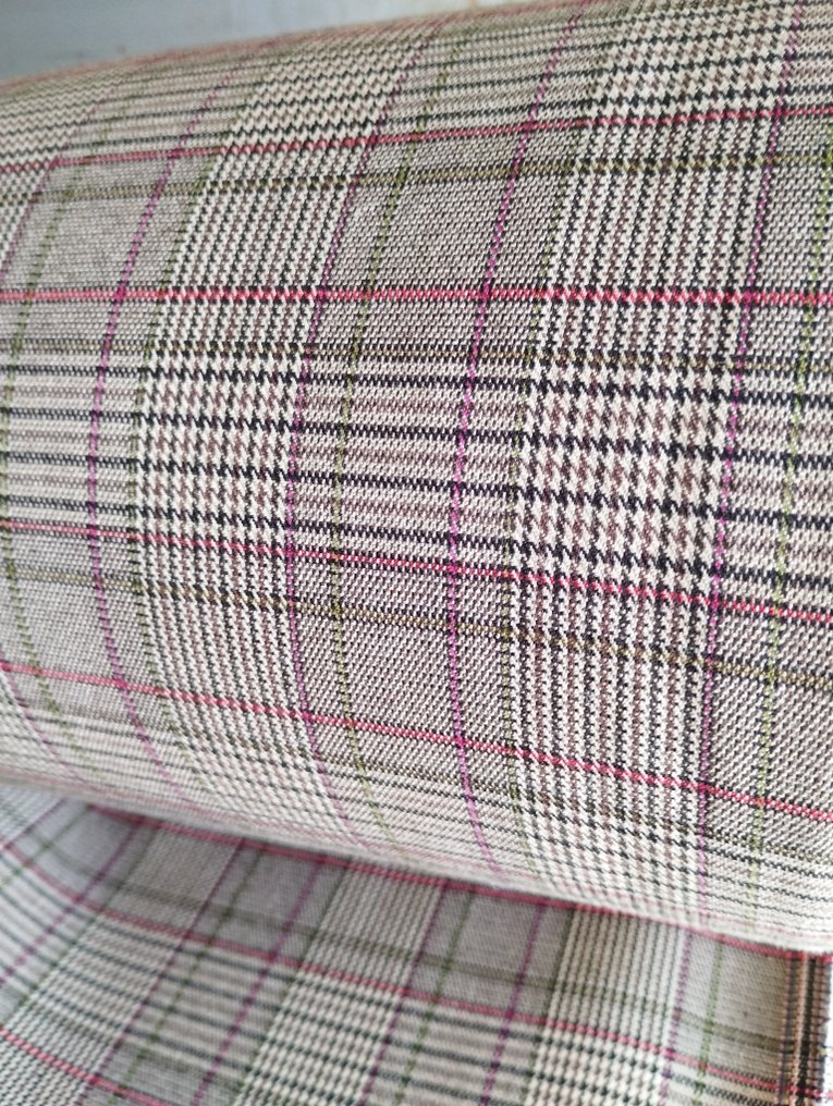 Wool tartan, 80% content, medium weight, 350x140 cm - Textile  - 350 cm - 140 cm #1.0