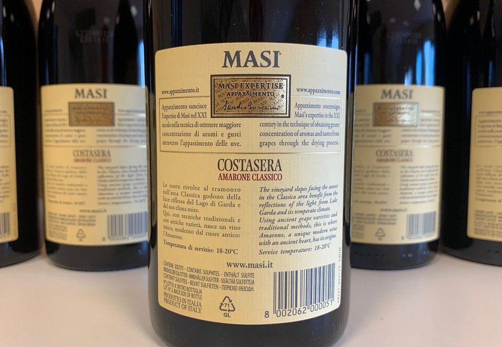 2017 Masi Costasera - Amarone della Valpolicella Classico - 6 Bottles (0.75L) #3.2