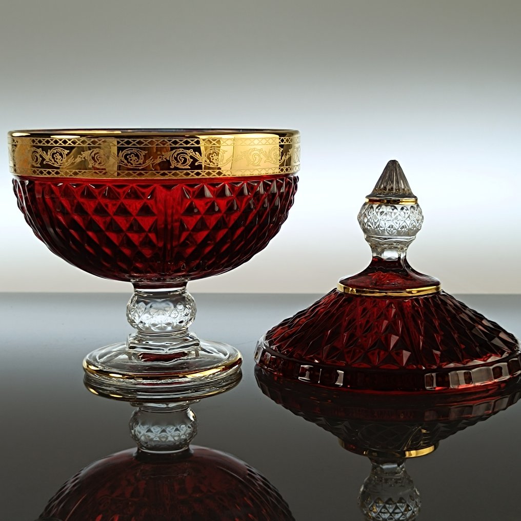 Secoloventesimo - Κουτί μπισκότων - Χρυσός 24 καρατίων - Κόκκινο LOW Χρυσό κουτί γλυκών #3.2