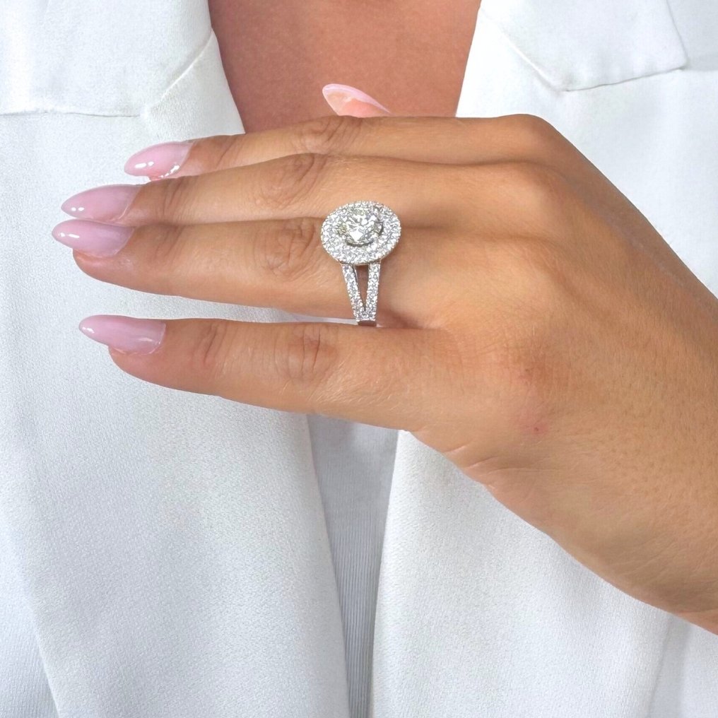 戒指 - 18K包金 白金 - 2.26ct. tw. 钻石 (天然) - 钻石 #3.2