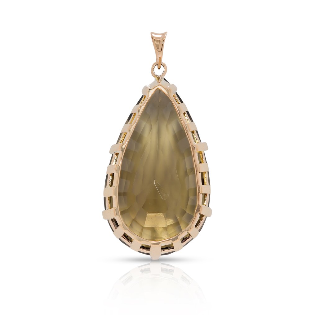 Sans Prix de Réserve - Pendentif - 14 carats Or jaune -  36.88ct. tw. Quartz #4.3