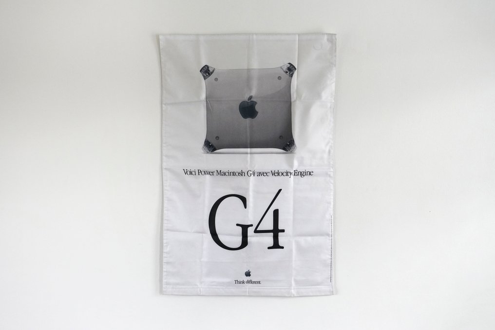 Apple Rare "Apple PowerMac G4" Promo Banner – Double-Sided - Macintosh - plakatrør til forsendelse #2.1