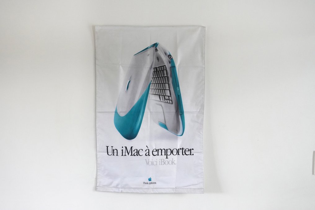 Apple Rare "Apple iBook G3" Promo Banner – Double-Sided - Macintosh - plakatrør til forsendelse #2.1