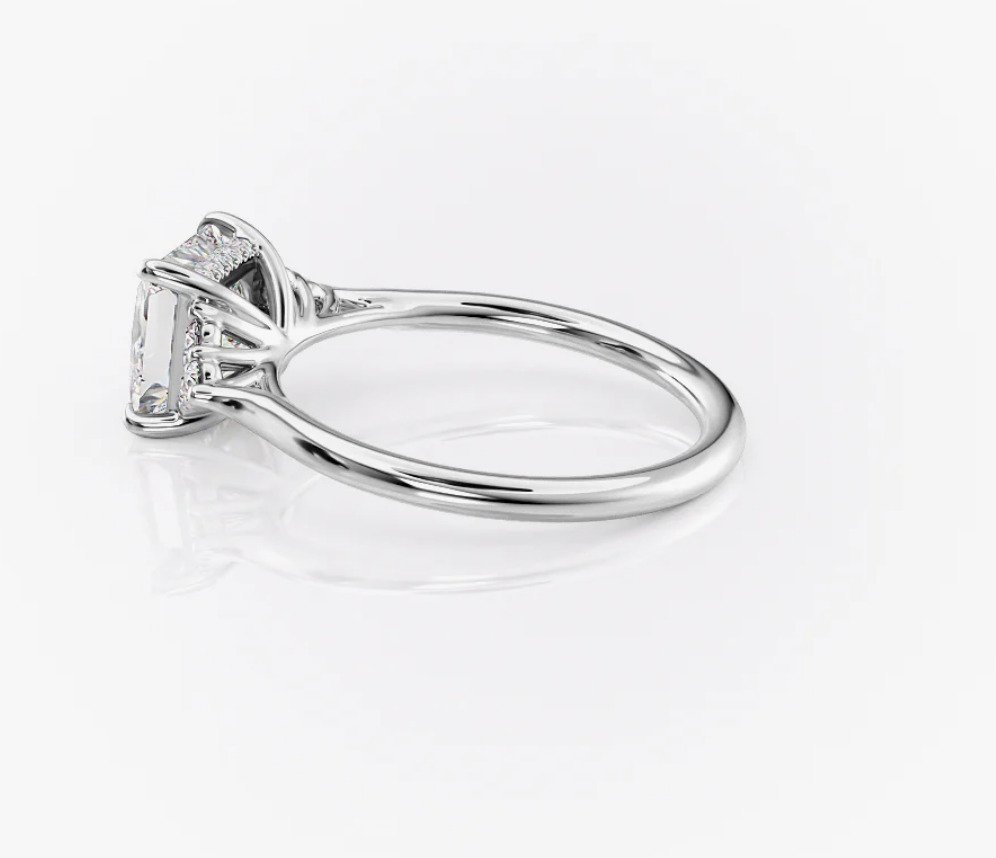 订婚戒指 - 14K包金 白金 -  1.15ct. tw. 钻石 (天然) - 钻石 #2.1