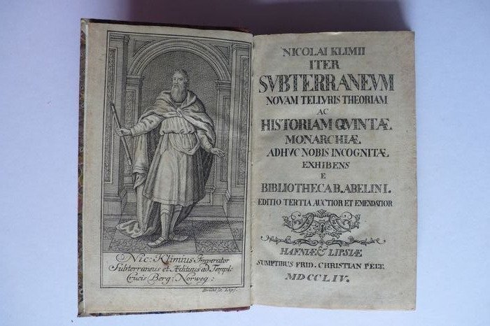 Louis De Holberg - Nicolai Klimii Iter Subterraneneum Nevam Terrulis Théoriam Ac Historiam Qintae Monarchiae - 1754 #2.1