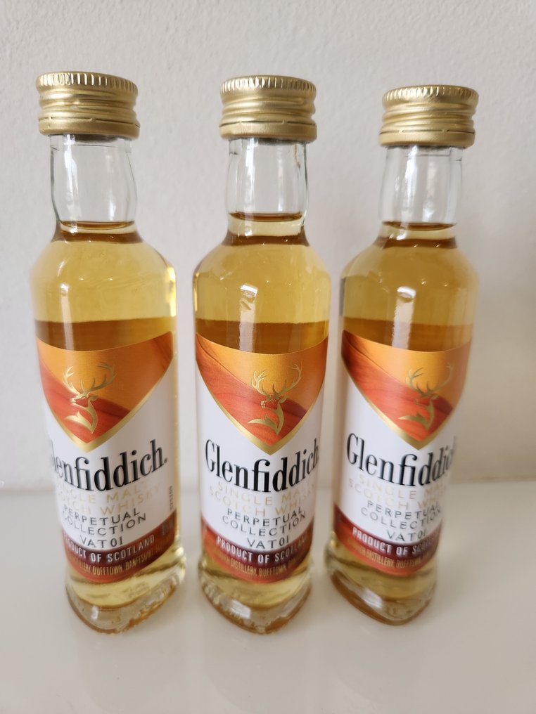 Glenfiddich Perpetual Collection Vat 01 - Miniature  - 5cl - 3 bottiglie #2.1