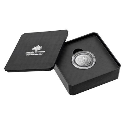 Αυστραλία. 1 Dollar 1 AUD Ice Age Mungo Footprint/Fußabdruck 2021 - 1/2 Oz mit CoA und BOX  (χωρίς τιμή ασφαλείας) #2.1