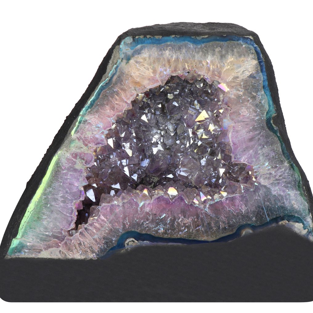 不再生产 - 粉色白金紫水晶 Geode - 22x25x20 厘米- 6 kg #4.3