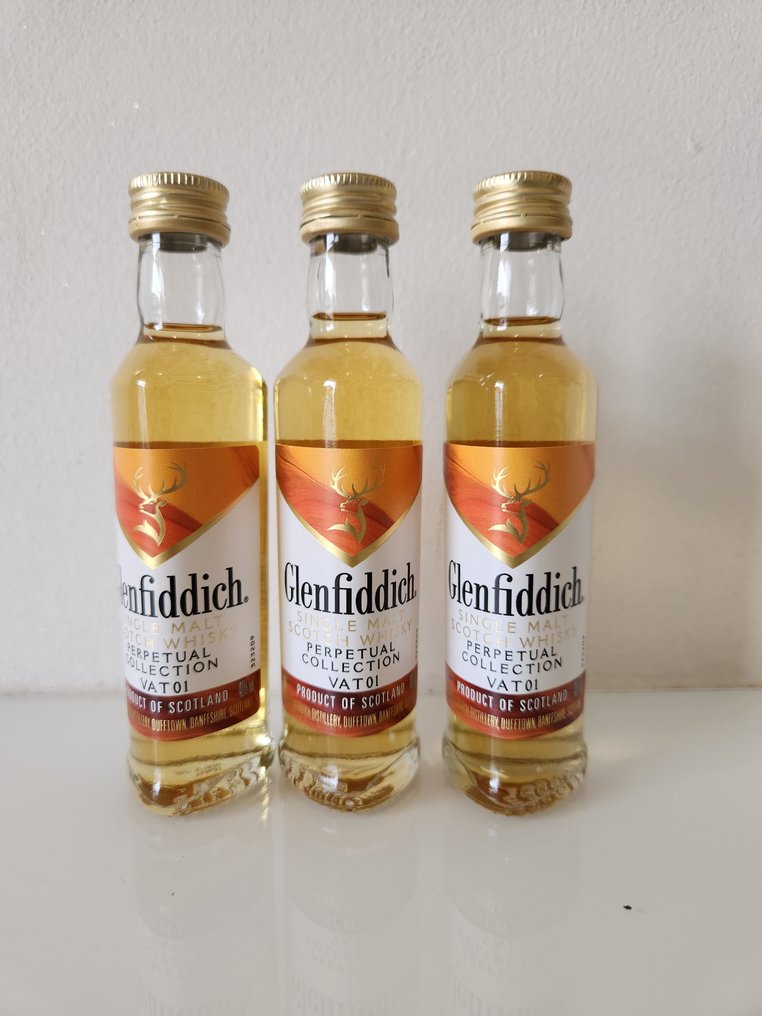 Glenfiddich Perpetual Collection Vat 01 - Miniature  - 5cl - 3 bottiglie #1.0