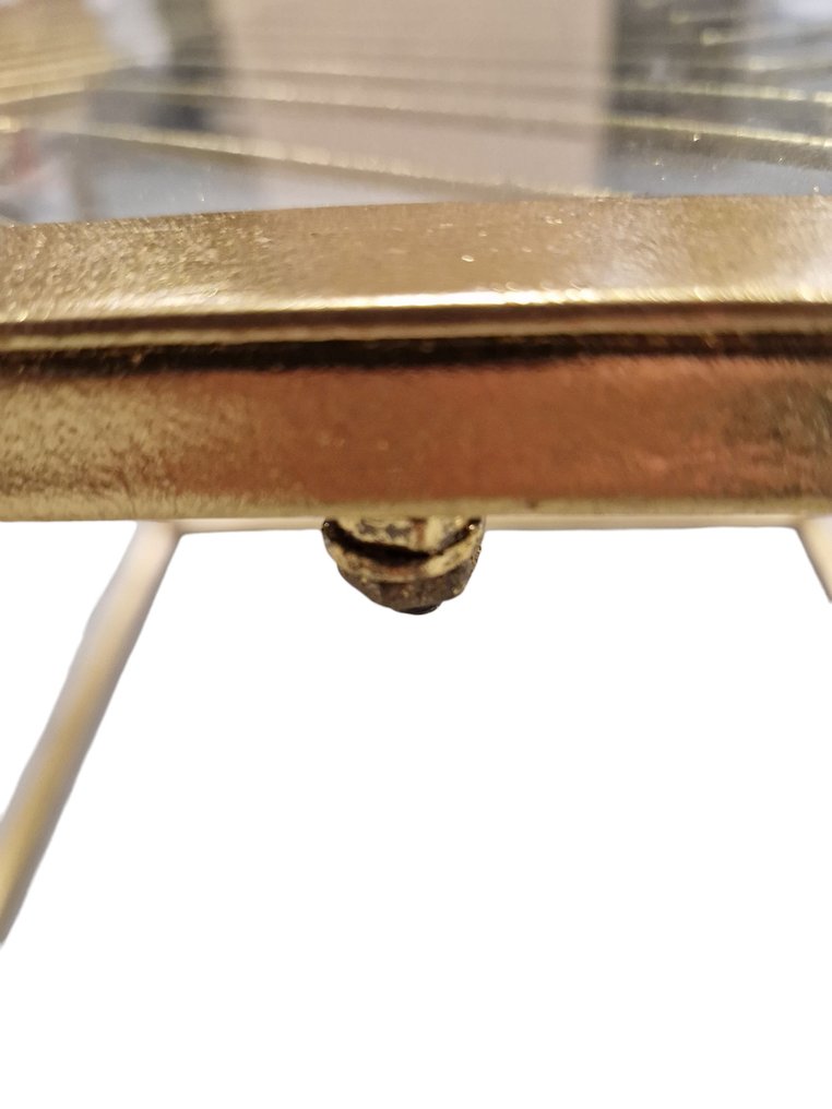 Jean-Louis Scherrer - 咖啡桌 - 金屬, 玻璃 #4.3