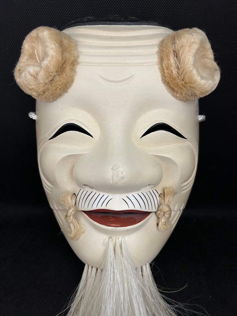 日本能乐面具 - 木 - 翁克 #3.2