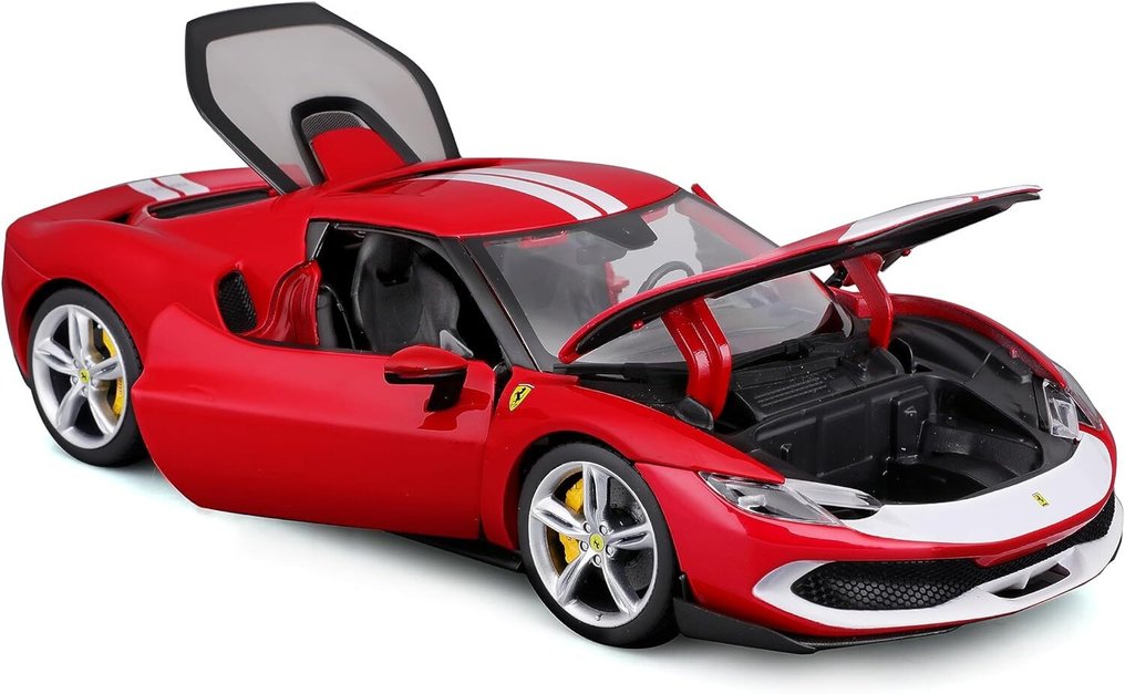 Bburago 1:18 - Model sports car - Ferrari 296 GTB Assetto Fiorano - Diecast model with openings #1.0