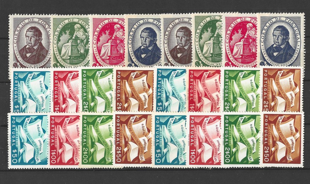 Portugal 1944/1954 - 17 complete series from the 40s and 50s. #2.1