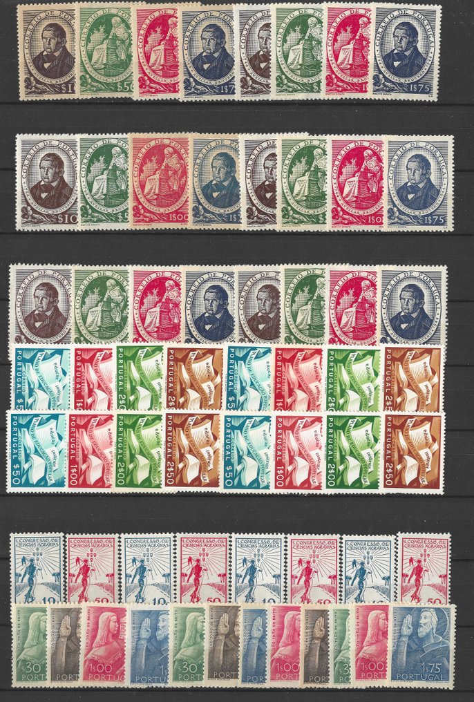 Portugal 1944/1954 - 17 complete series from the 40s and 50s. #1.0